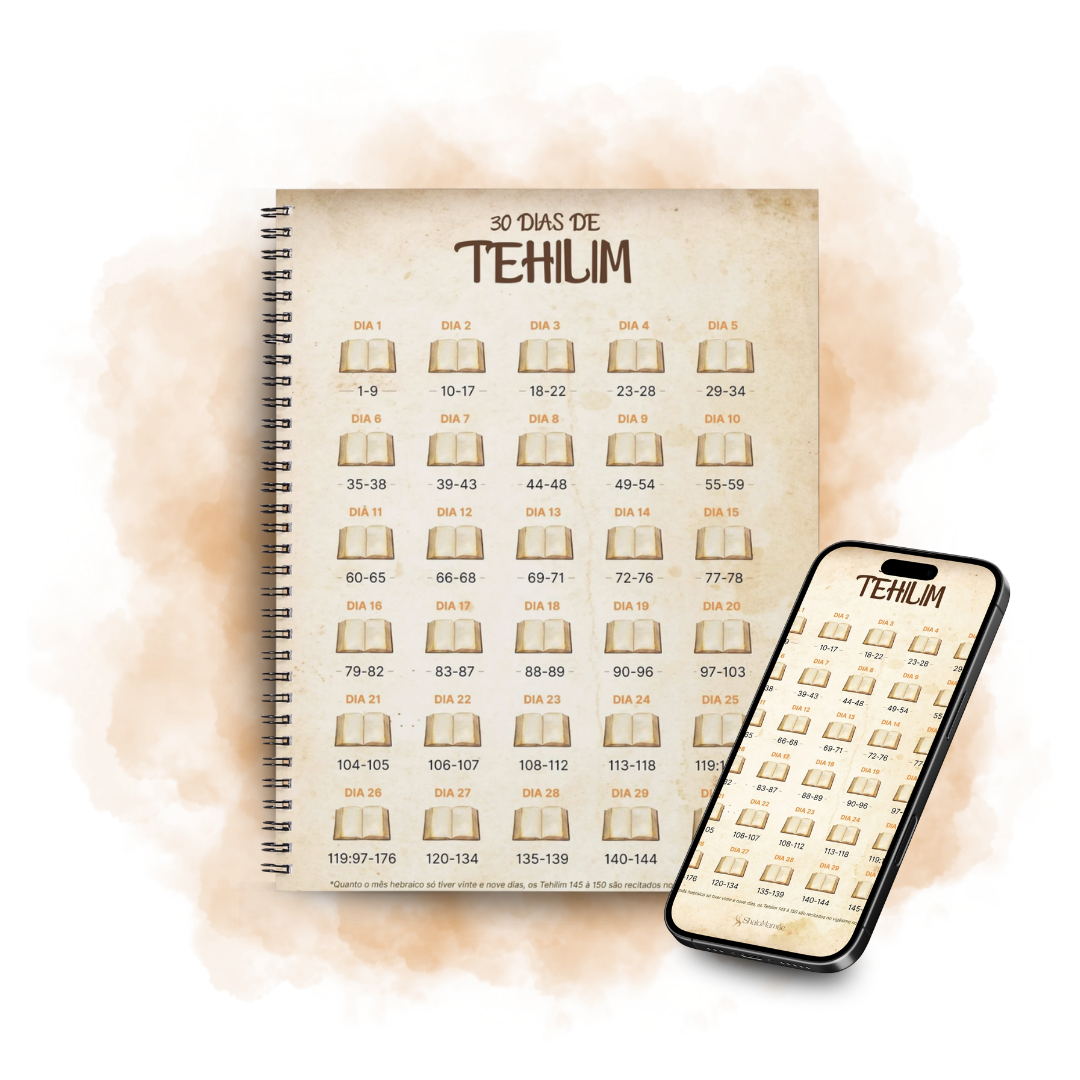 Tehilim e Salmos organizados em 30 dias