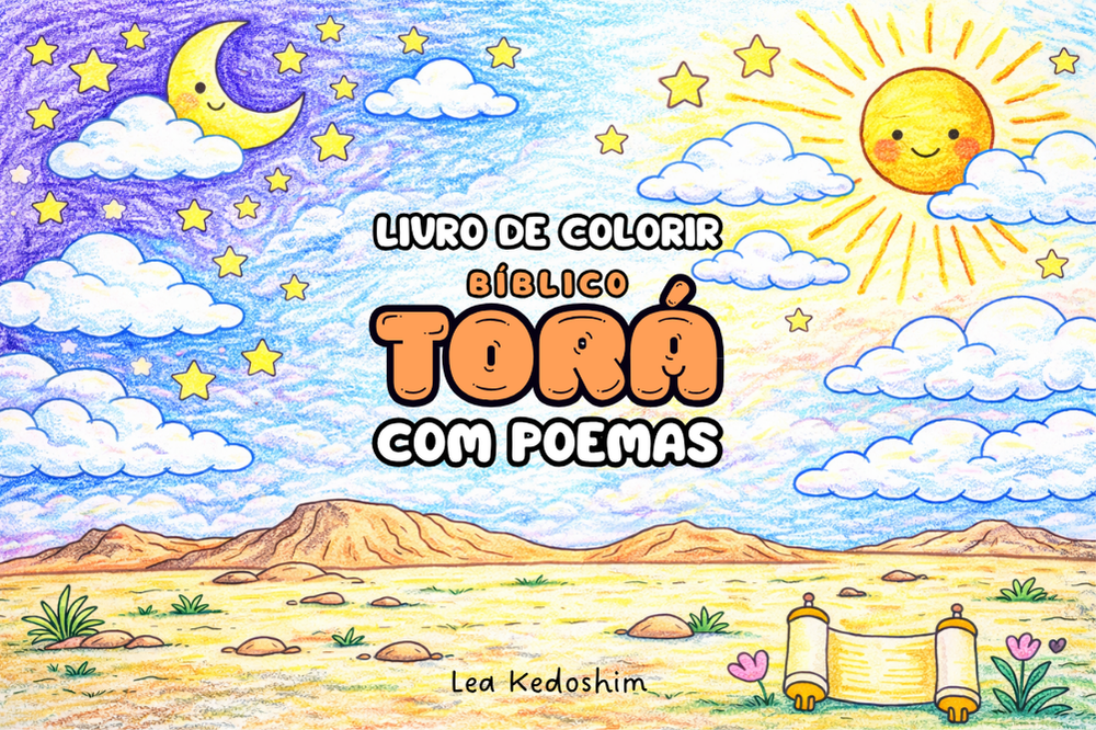 LIVRO DE COLORIR BÍBLICO - TORÁ COM POEMAS — eBook