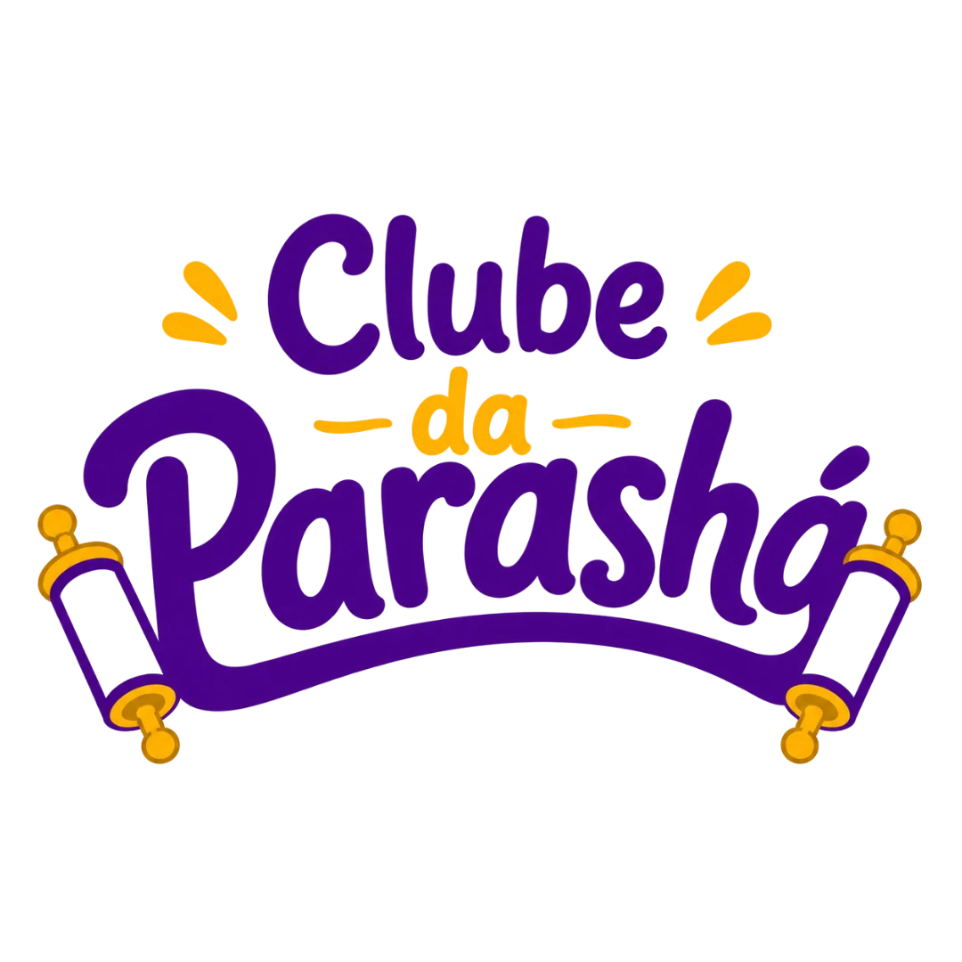 Logo oficial do Clube da Parashá em roxo e dourado